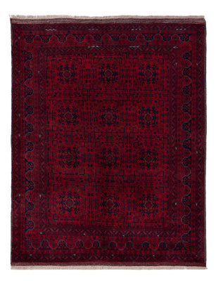 Afghan Rug - Royal - 203 x 161 cm - dark red