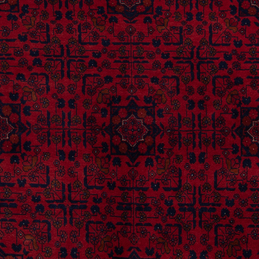 Afghan Rug - Royal - 203 x 161 cm - dark red