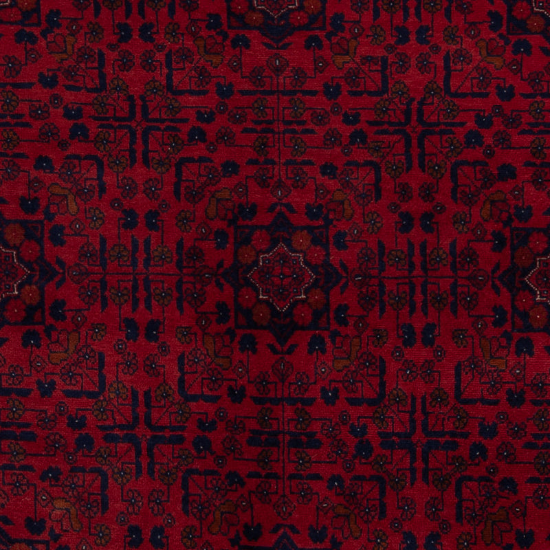 Afghan Rug - Royal - 203 x 161 cm - dark red