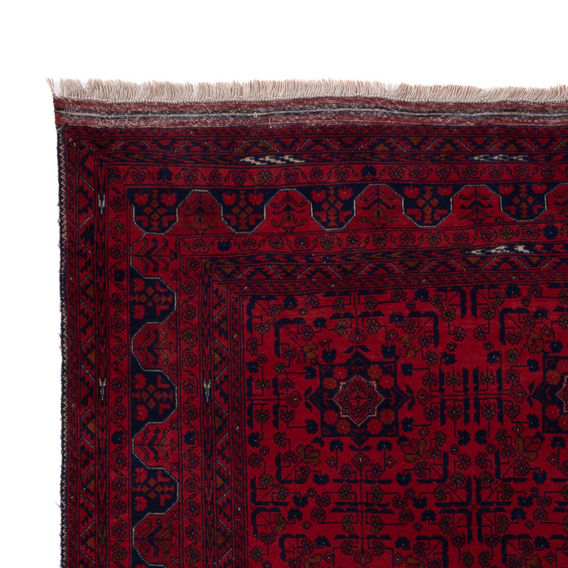 Afghan Rug - Royal - 203 x 161 cm - dark red