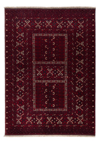 Afghan Rug - 242 x 166 cm - dark red