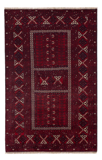 Afghan Rug - 240 x 153 cm - dark red