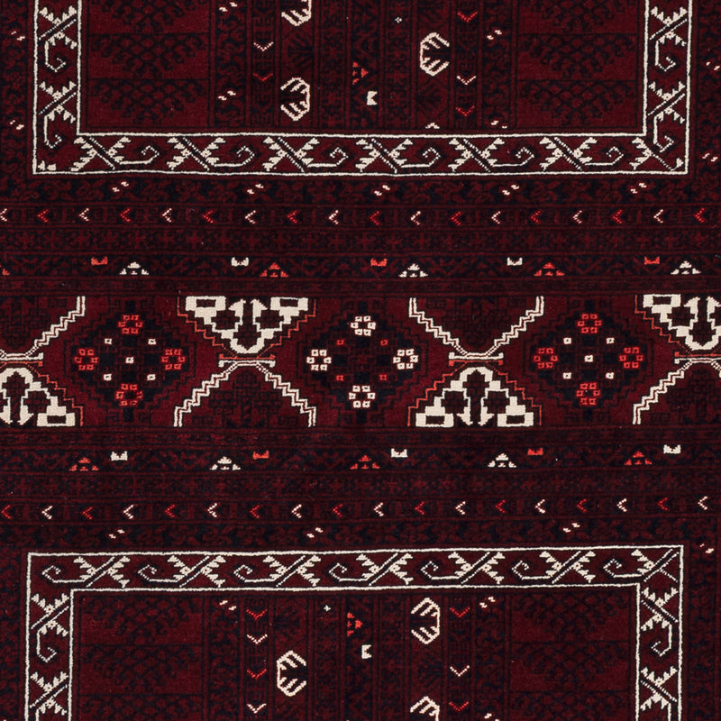 Afghan Rug - 247 x 154 cm - dark red