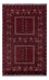 Afghan Rug - 254 x 156 cm - dark red