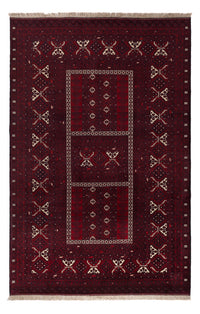 Afghan Rug - 246 x 157 cm - dark red