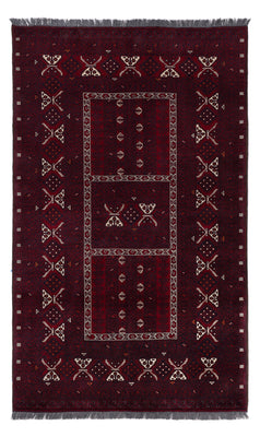 Afghan Rug - 251 x 149 cm - dark red