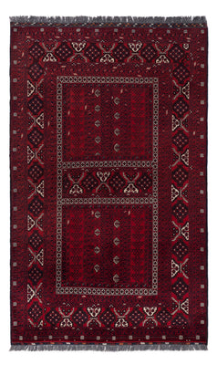 Afghan Rug - 252 x 158 cm - dark red