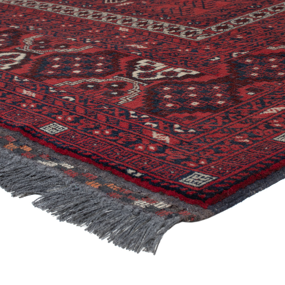 Afghan Rug - 252 x 158 cm - dark red