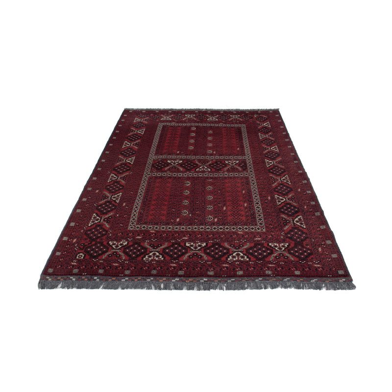 Afghan Rug - 252 x 158 cm - dark red