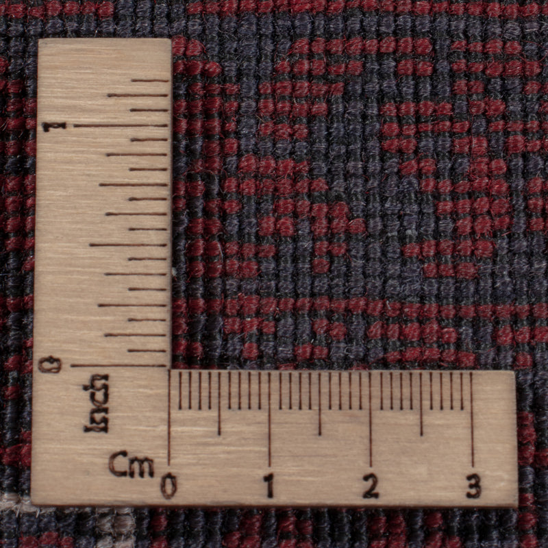 Afghan Rug - 248 x 153 cm - dark red