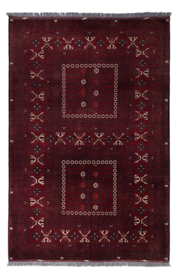 Afghan Rug - 250 x 157 cm - dark red