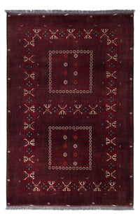 Afghan Rug - 250 x 157 cm - dark red