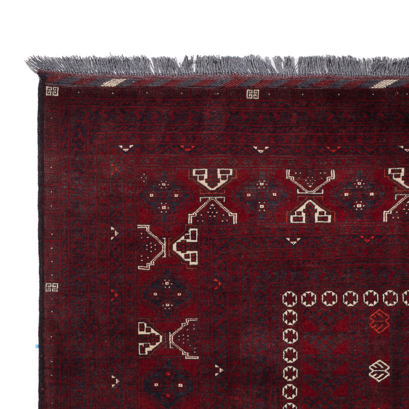 Afghan Rug - 250 x 157 cm - dark red