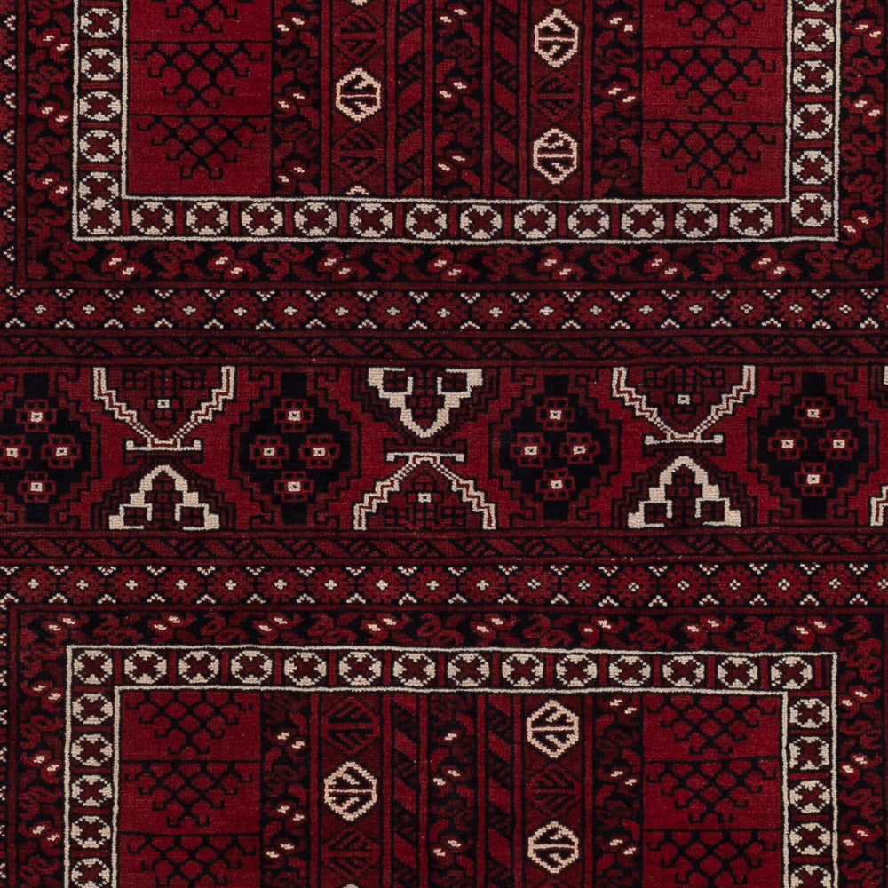 Afghan Rug - 252 x 152 cm - dark red