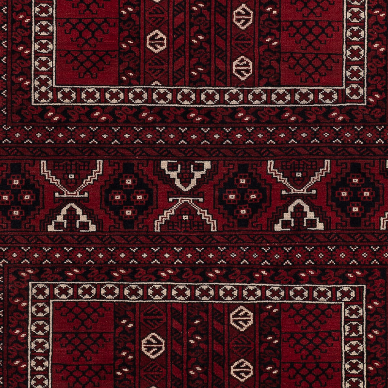 Afghan Rug - 252 x 152 cm - dark red