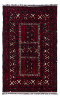 Afghan Rug - 240 x 152 cm - dark red