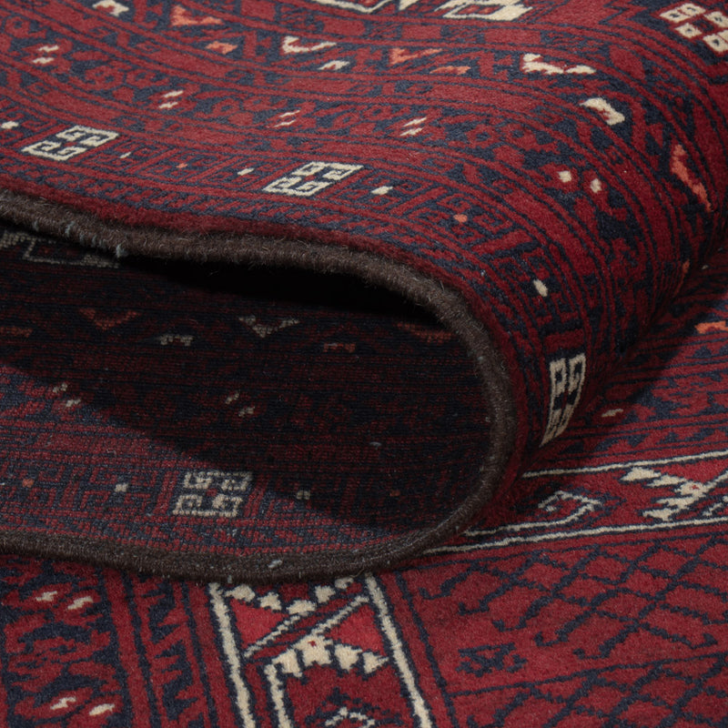 Afghan Rug - 248 x 154 cm - dark red