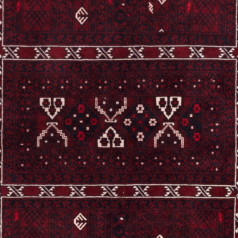 Afghan Rug - 245 x 167 cm - dark red