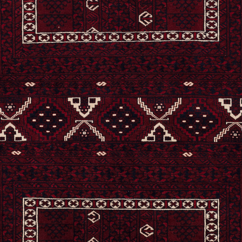 Afghan Rug - 249 x 161 cm - dark red