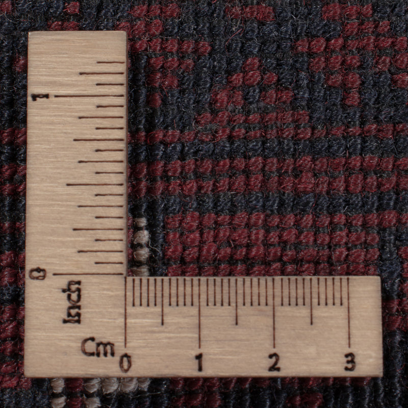 Afghan Rug - 249 x 150 cm - dark red