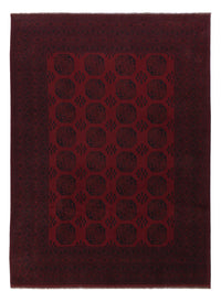 Afghan Rug - Filpa - 346 x 255 cm - dark red