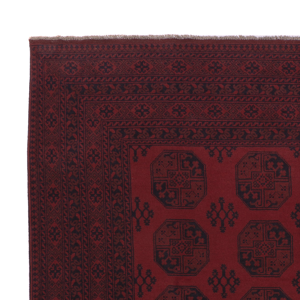 Afghan Rug - Filpa - 346 x 255 cm - dark red