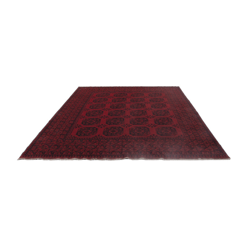 Afghan Rug - Filpa - 302 x 252 cm - dark red