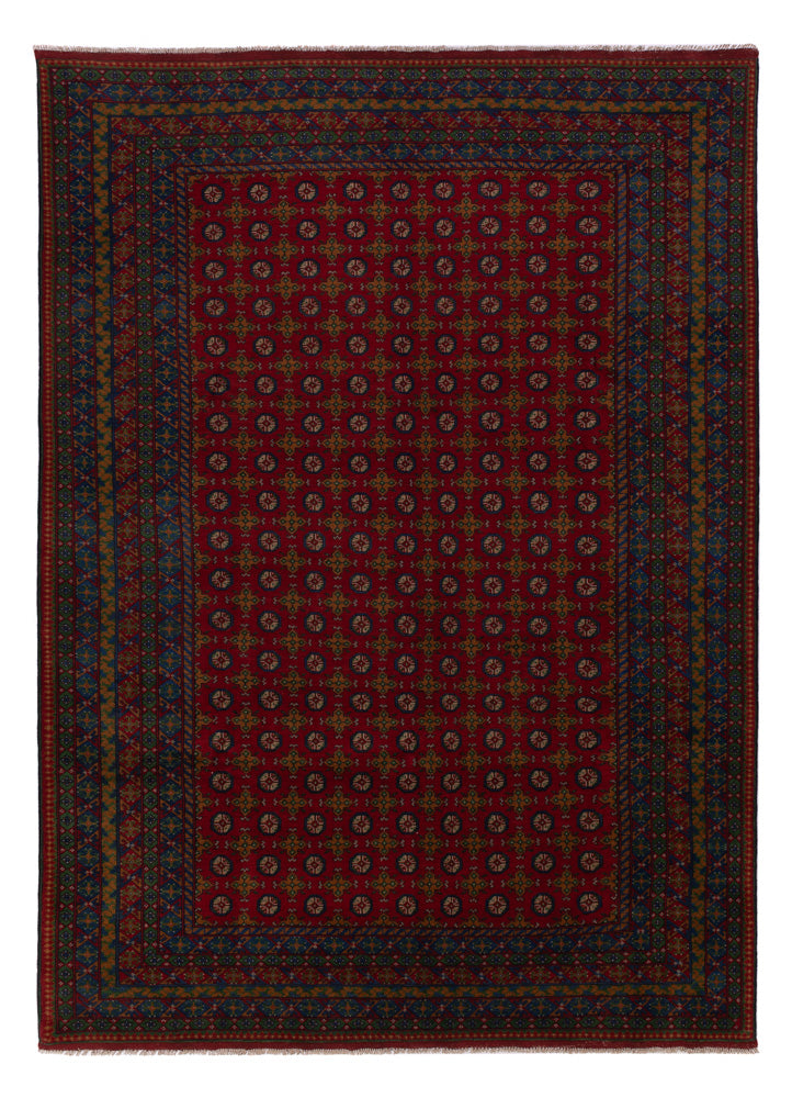 Afghan Rug - Filpa - 348 x 248 cm - dark red