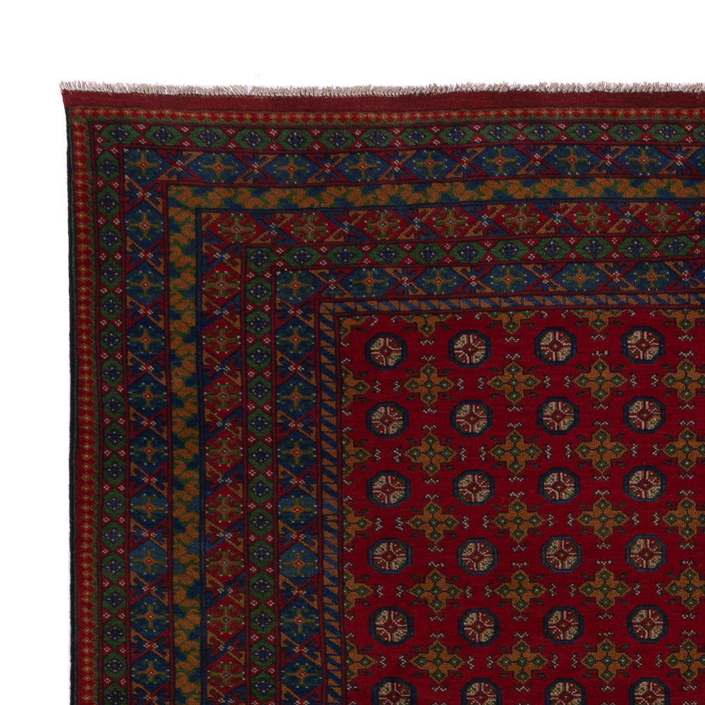 Afghan Rug - Filpa - 348 x 248 cm - dark red