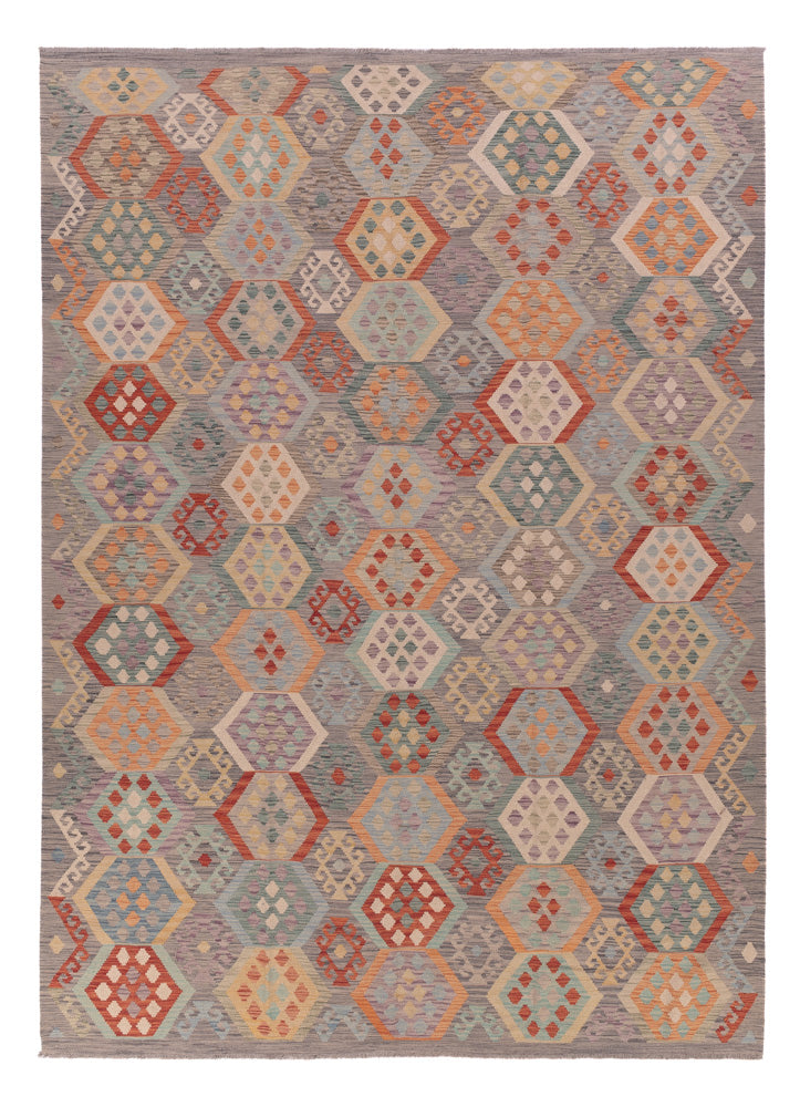 Kelim Rug - Splash - 353 x 258 cm - multicolored