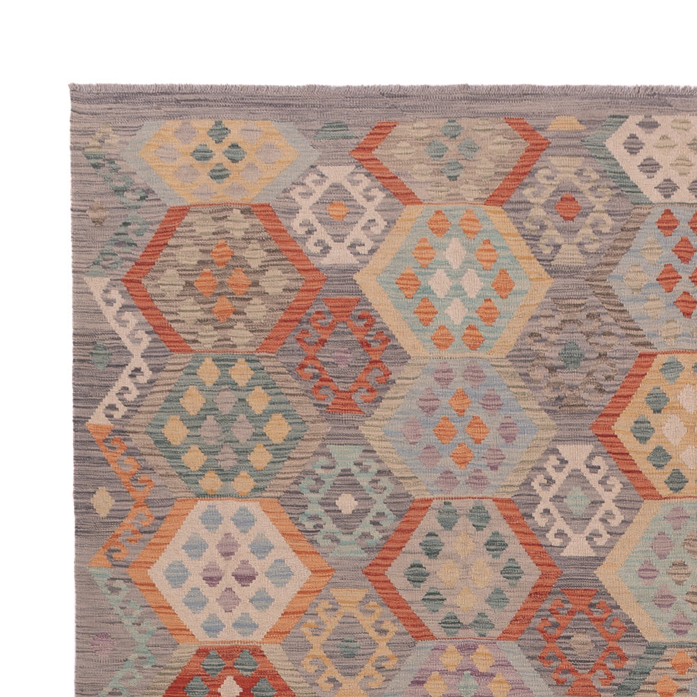 Kelim Rug - Splash - 353 x 258 cm - multicolored