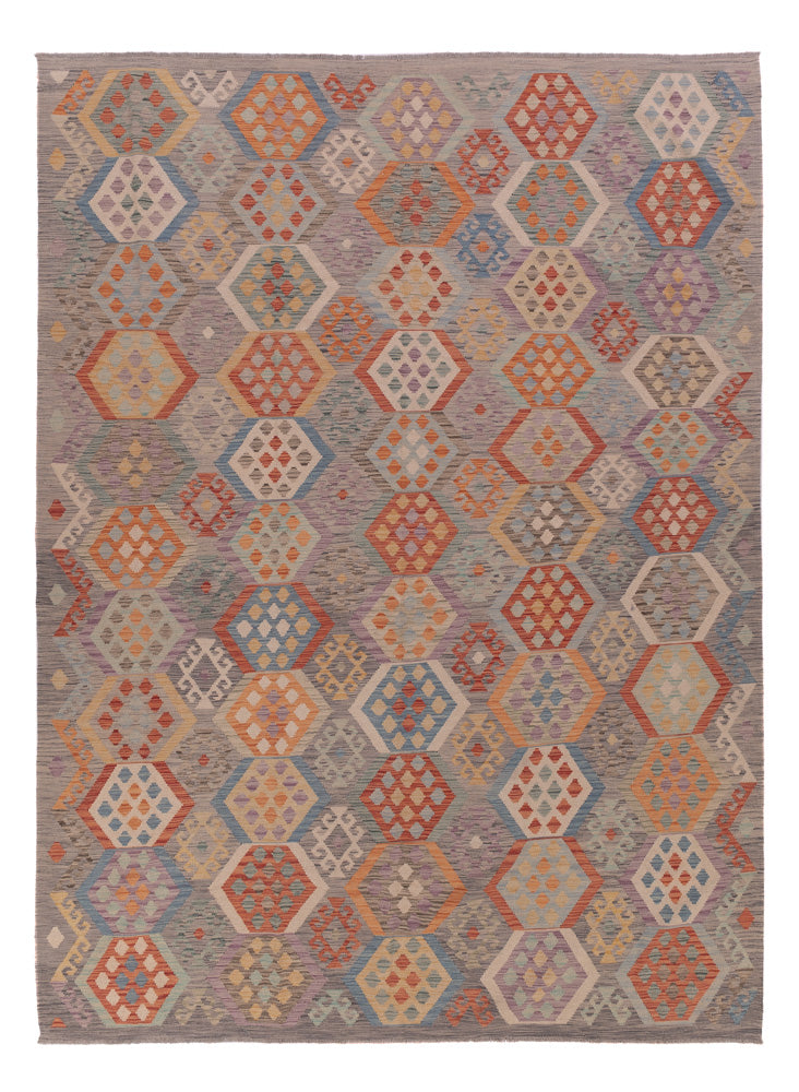 Kelim Rug - Splash - 350 x 256 cm - multicolored