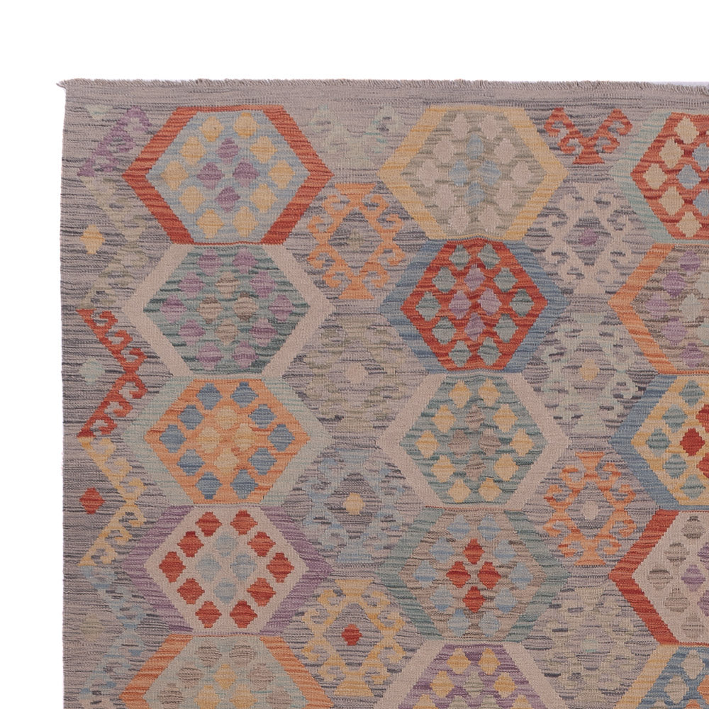 Kelim Rug - Splash - 350 x 256 cm - multicolored