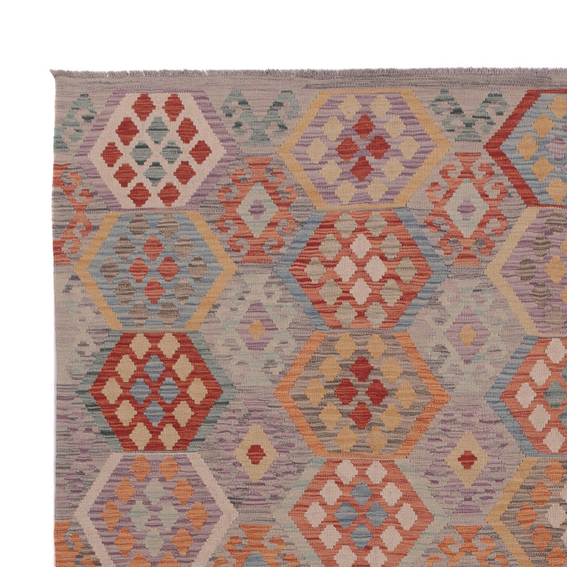 Kelim Rug - Splash - 367 x 256 cm - multicolored