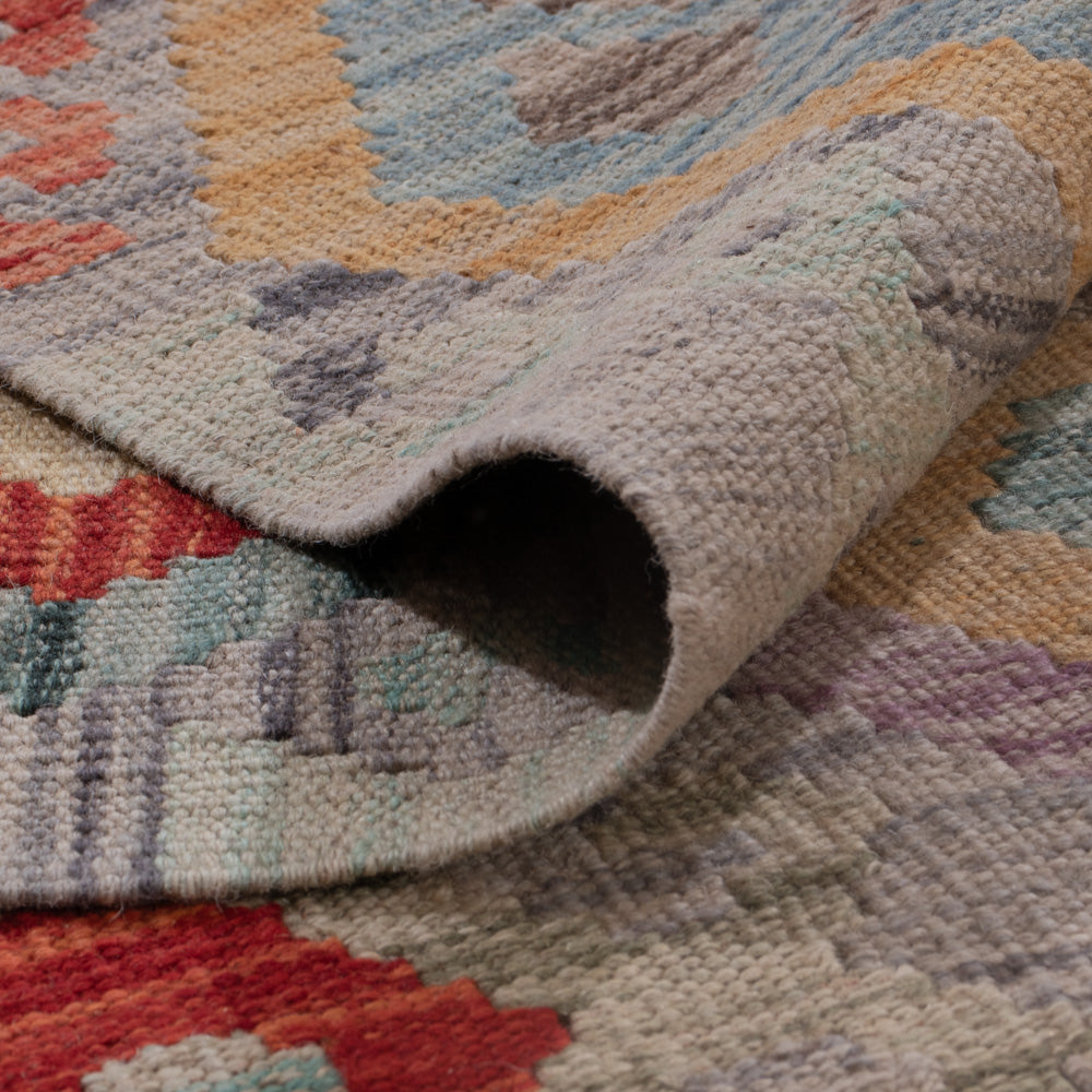 Kelim Rug - Splash - 367 x 256 cm - multicolored