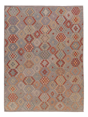 Kelim Rug - Splash - 342 x 257 cm - multicolored