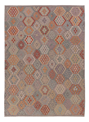 Kelim Rug - Splash - 356 x 255 cm - multicolored