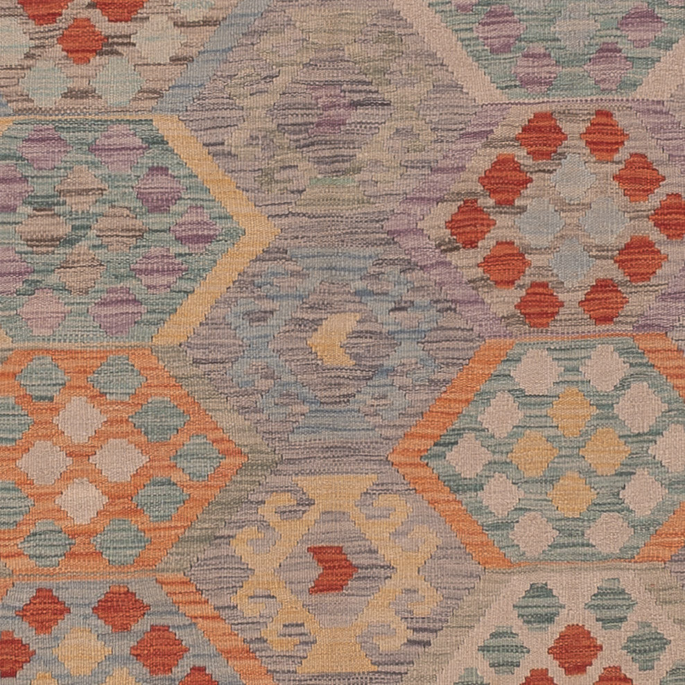 Kelim Rug - Splash - 339 x 245 cm - multicolored