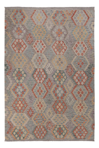 Kelim Rug - Splash - 302 x 202 cm - multicolored