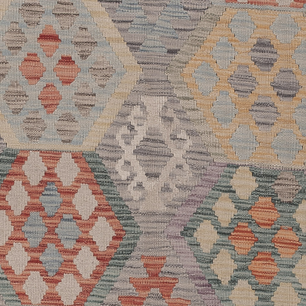 Kelim Rug - Splash - 302 x 202 cm - multicolored