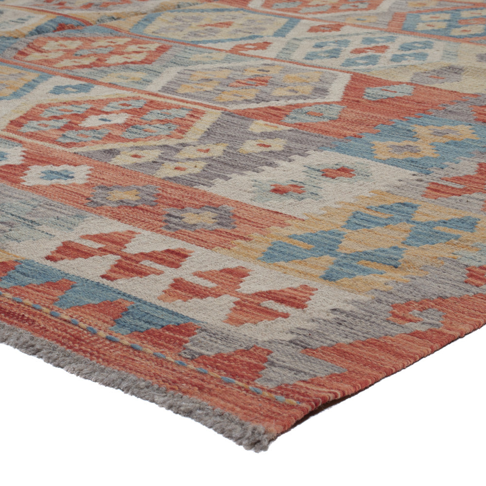 Kelim Rug - Splash - 295 x 205 cm - multicolored