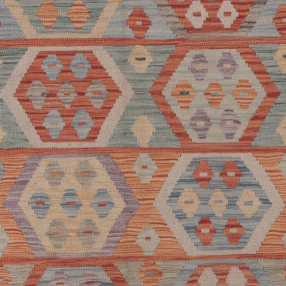 Kelim Rug - Splash - 298 x 247 cm - multicolored