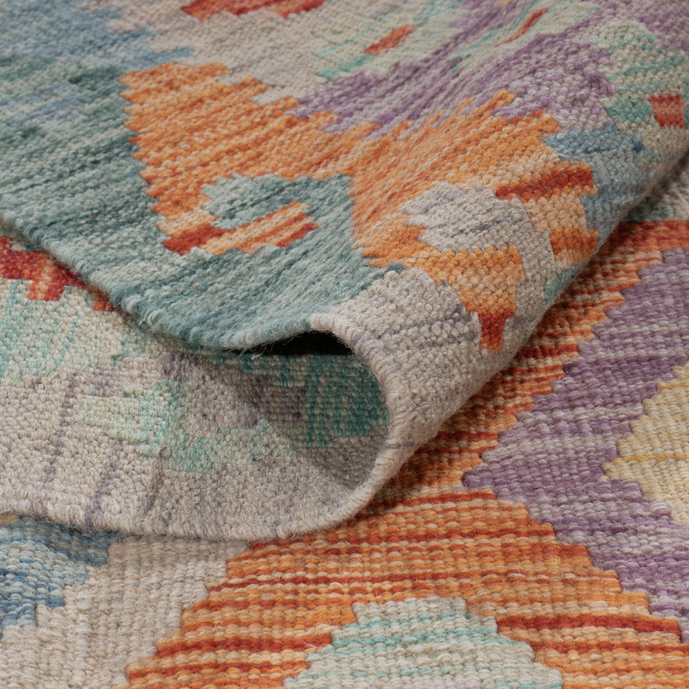 Kelim Rug - Splash - 298 x 247 cm - multicolored