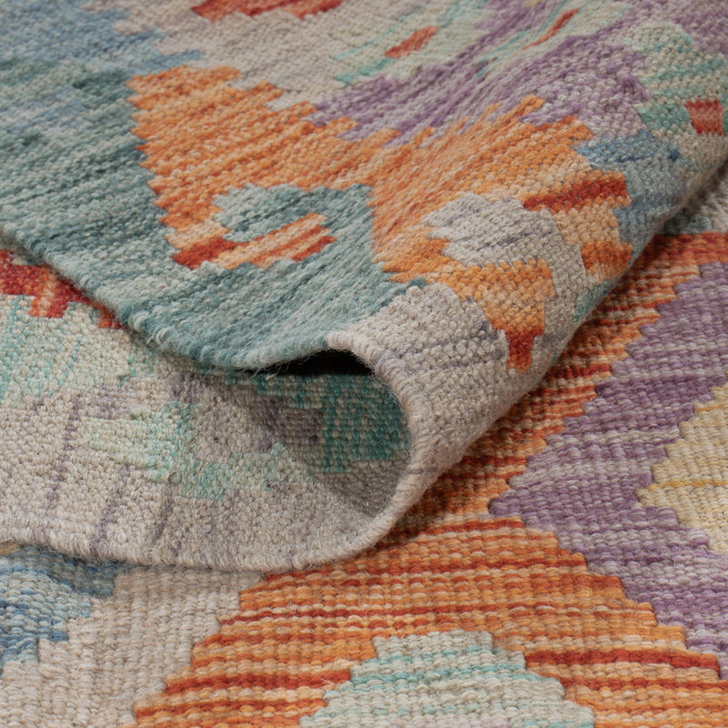 Kelim Rug - Splash - 298 x 247 cm - multicolored