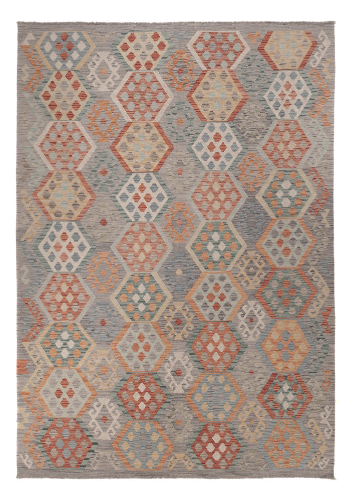 Kelim Rug - Splash - 297 x 208 cm - multicolored