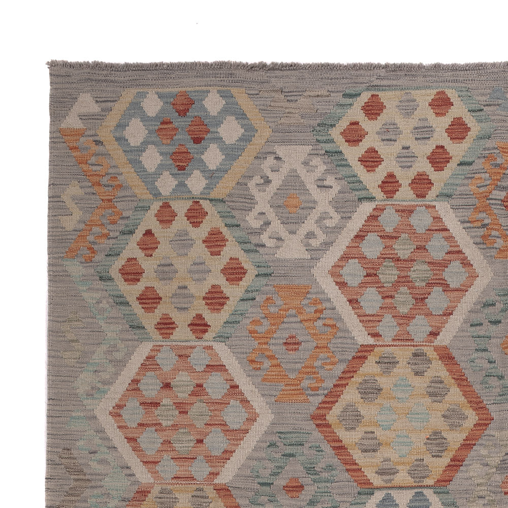 Kelim Rug - Splash - 297 x 208 cm - multicolored