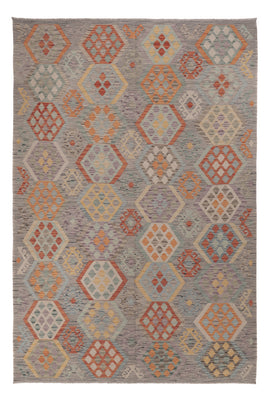 Kelim Rug - Splash - 298 x 202 cm - multicolored