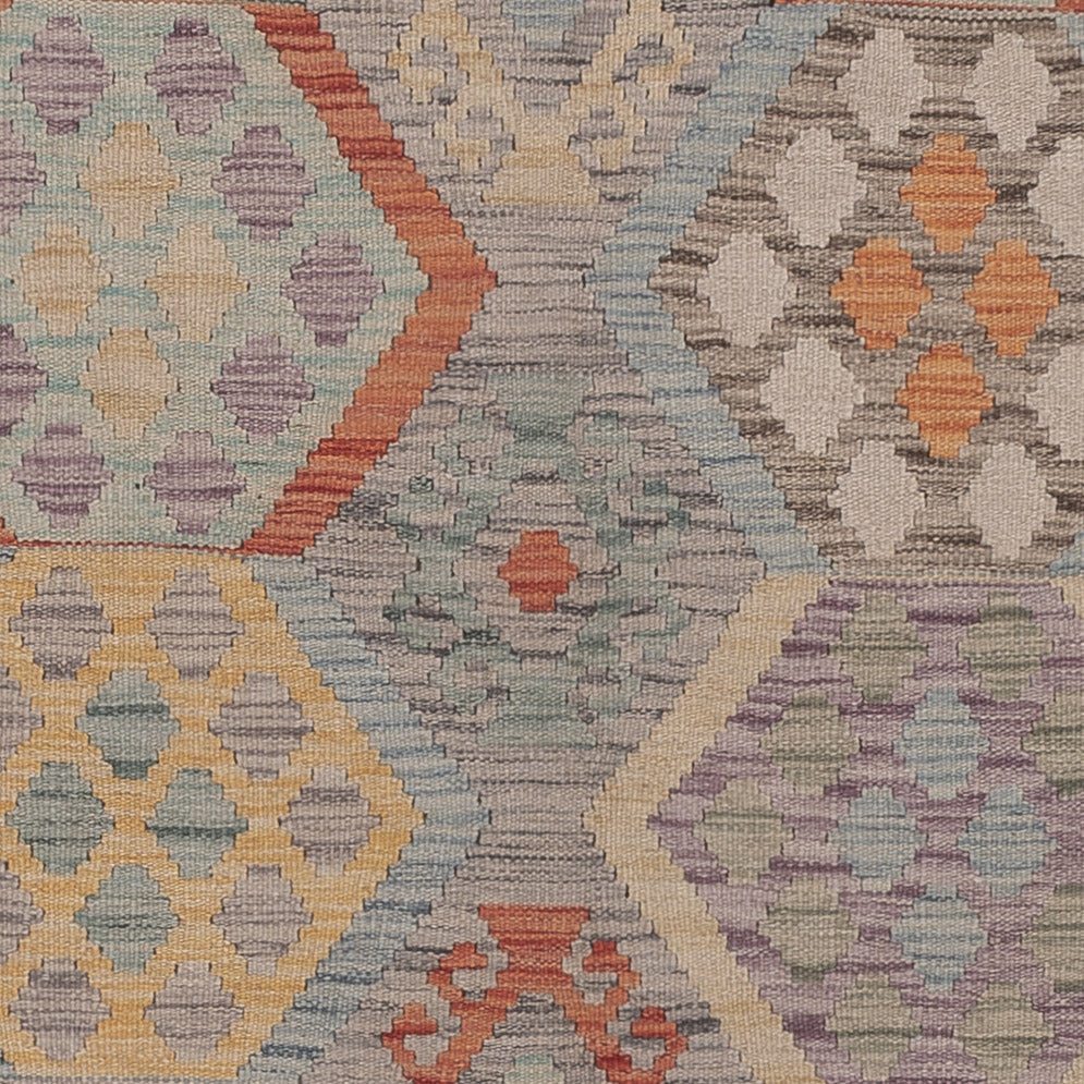 Kelim Rug - Splash - 298 x 202 cm - multicolored