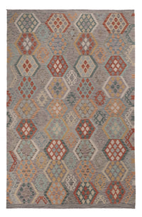 Kelim Rug - Splash - 297 x 198 cm - multicolored