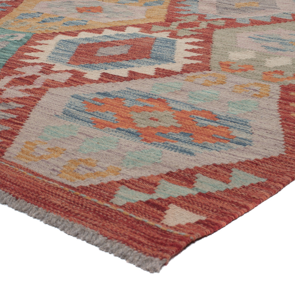 Kelim Rug - Splash - 309 x 205 cm - multicolored